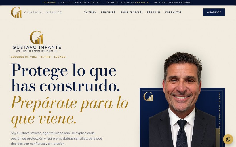 Vista previa del sitio A · Portada